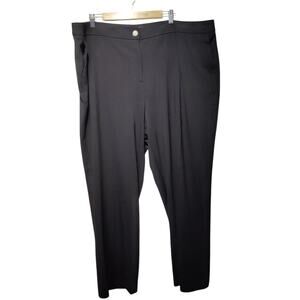NWT Talbots Women's Plus Sz 24W 5 Pocket Straight Leg Ponte Pants Black